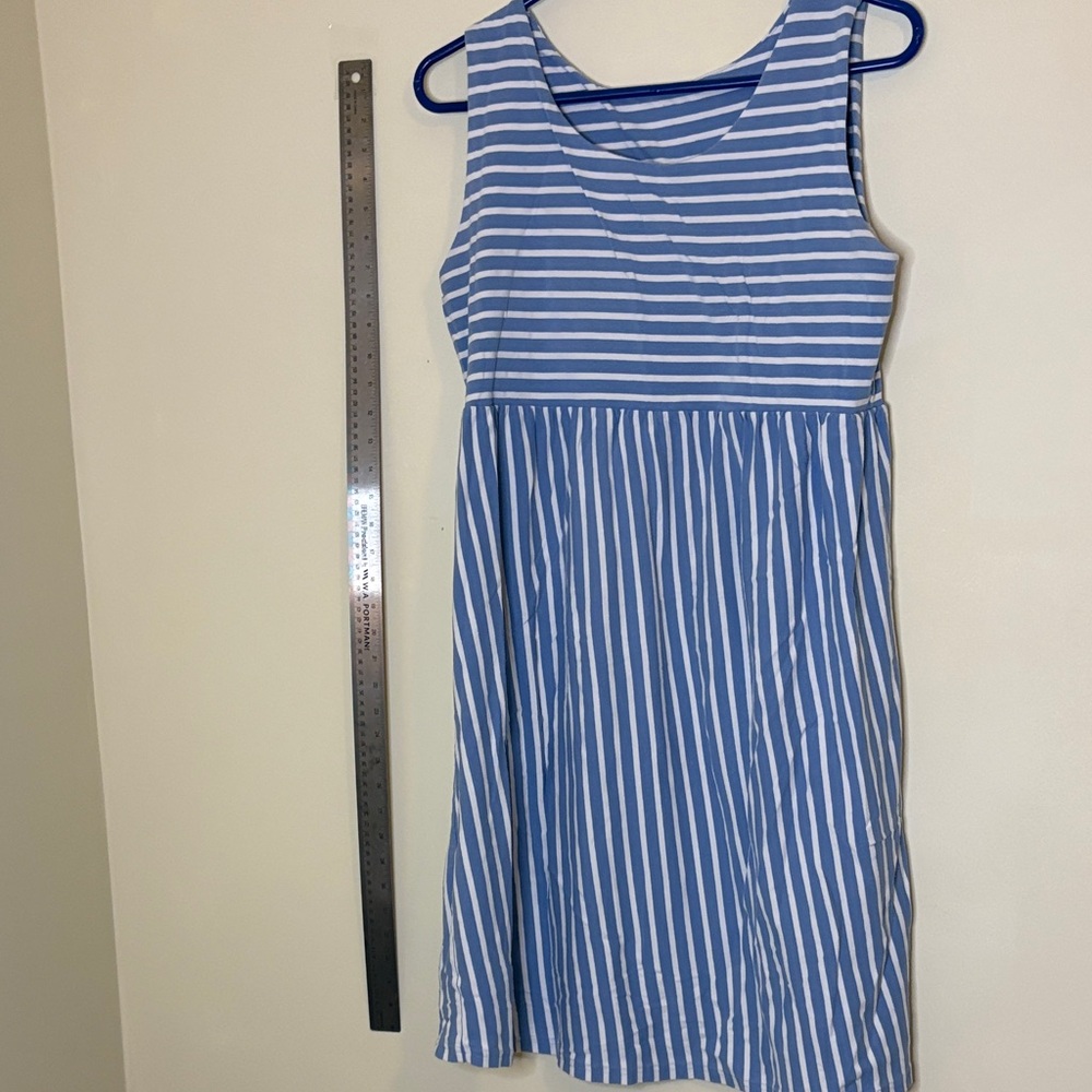 Blue Striped Dress